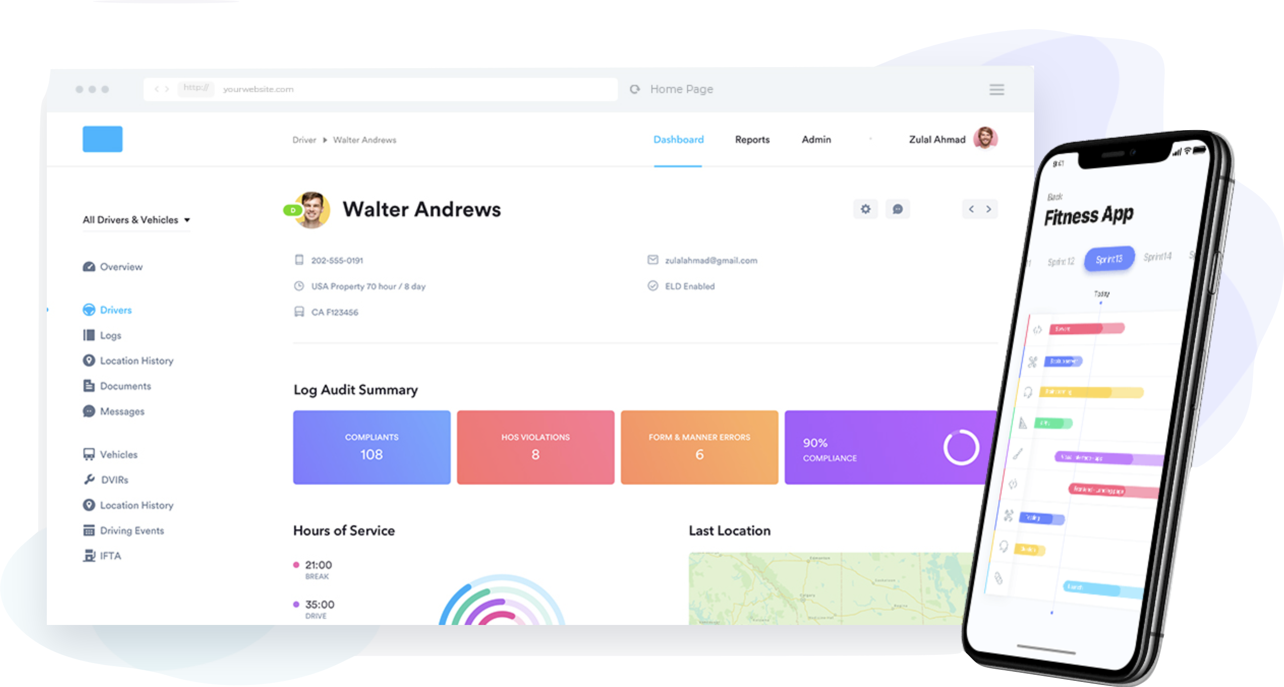Customer profile user interface